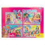 Set de 4 Puzzles Barbie MaxiFloor 192 Pièces 35 x 1,5 x 25 cm