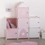 Étagère Atmosphera Pink Castle Enfant Modulaire polypropylène (95,5 x 32 x 109 cm)