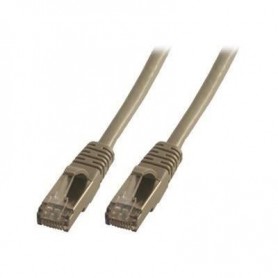 MCL Cordon de brassage - RJ45 CAT6 A F/UTP - 0,5 m - Gris