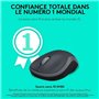 LOGITECH - Souris sans fil optique - M185 Gris