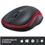 LOGITECH - Souris sans fil optique - M185 Rouge