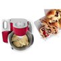 Robot de cuisine - BOSCH Kitchen machine MUM5 - Rouge foncé/silver - 1