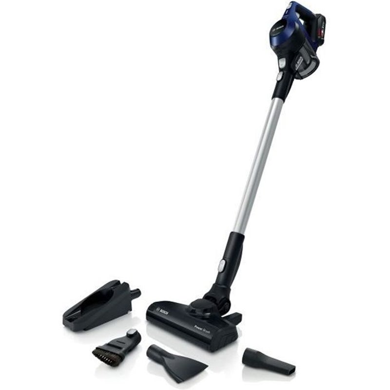 Bosch Serie 6 BBS611MAT aspirateur balai et balai électrique Batterie Sec Sans sac 0,3 L Bleu 2,5 Ah