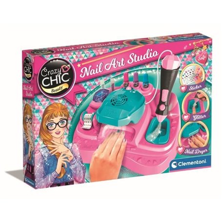 Clementoni - Nail art studio - Machine a paillettes + secheuse vernis 