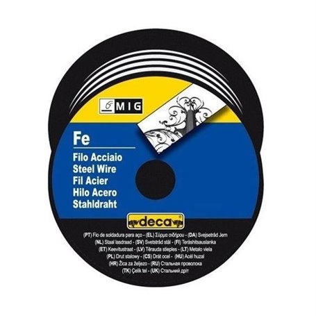 DECA Bobine fil acier pour soudure MIG/MAG Ø fil 0.8 mm 0.7 kg