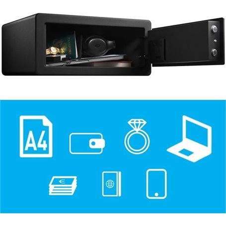 Master Lock LX110BEURHRO Coffre-fort biométrique pour protéger les bie