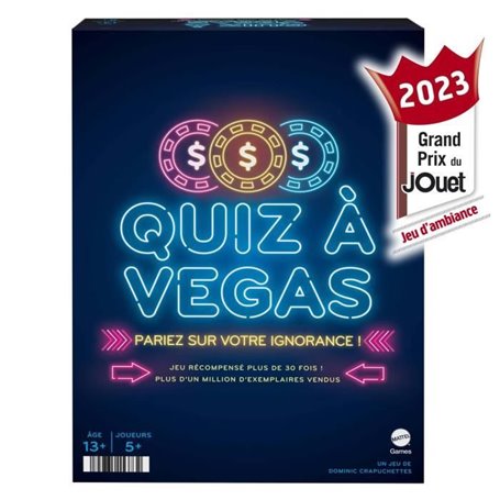 QUIZ A VEGAS - GAMES - HNY92 - JEUX FAMILLES MATTEL