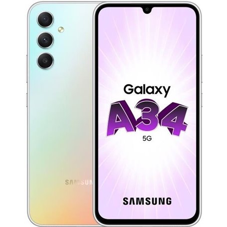 SAMSUNG Galaxy A34 5G Argenté 128 Go