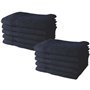 Lot de 10 serviettes de Toilette TODAY 50x90 cm 100% Coton - Navy