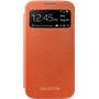 Etui à rabat à zone transparente Samsung EF-CI950O orange pour Galaxy 