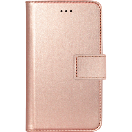 Etui folio universel rose métal taille S