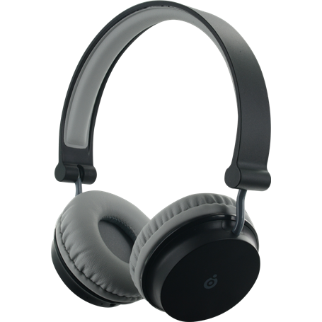 Casque Bluetooth noir et gris pliable