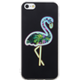 Coque rigide souple holographique Flamingo pour iPhone 5/5S/SE