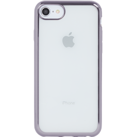 Coque semi-rigide transparente métal Gris sidéral pour iPhone 5/5S/SE