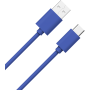 Câble USB A/USB C 1m 3A Bleu WOW