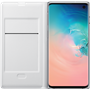 Etui folio LED View Cover Samsung EF-NG973PW blanc pour Galaxy S10 G97