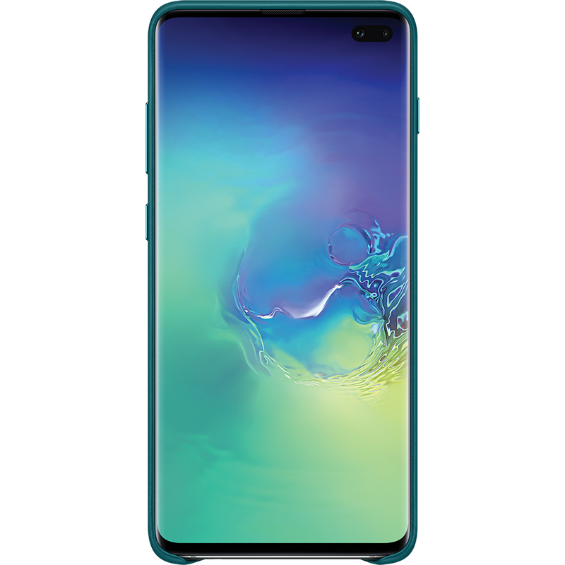 Image secondaire de Coque rigide en cuir vert Samsung EF-VG975LG pour Galaxy S10+ G975