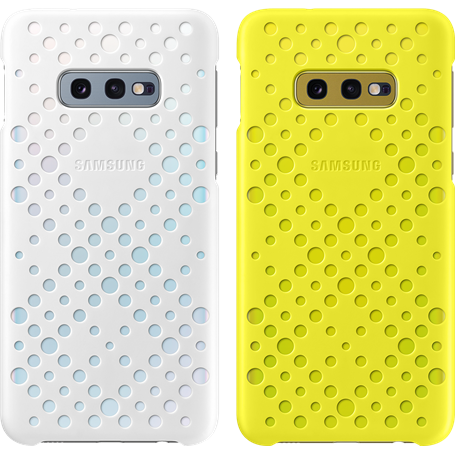 Coques rigides perforées blanche et jaune EF-XG970CW Samsung pour Gala