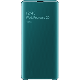 Etui à rabat Clear View Cover Samsung EF-ZG975CG vert pour Samsung Gal