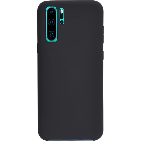 Coque rigide finition soft touch noire pour Huawei P30 Pro