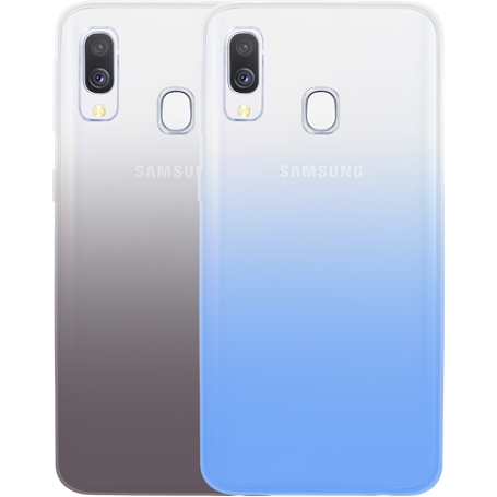 Pack de 2 coques semi-rigides Colorblock pour Samsung Galaxy A40 A405