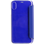 Folio en Cuir Bleu avec dos transparent pour Apple iPhone X/XS Beetlec