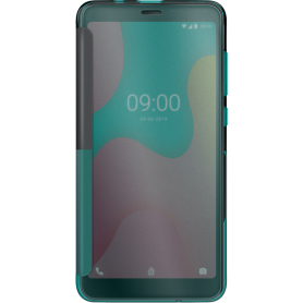 Etui folio Easy turquoise pour Wiko Y60