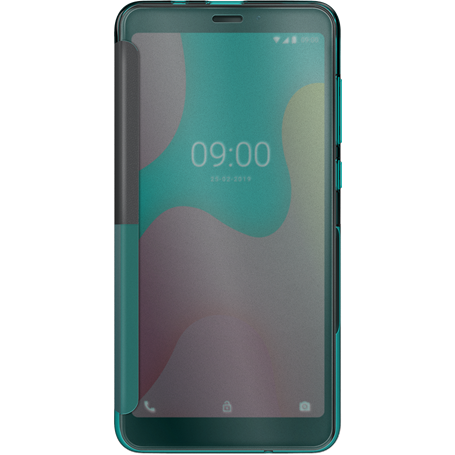 Etui folio Easy turquoise pour Wiko Y60