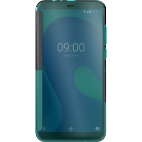 Etui folio Easy turquoise pour Wiko Y80