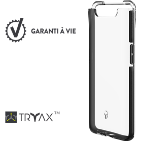 Coque Renforcée Samsung G A80 LIFE Contour Noir - Garantie à vie Force