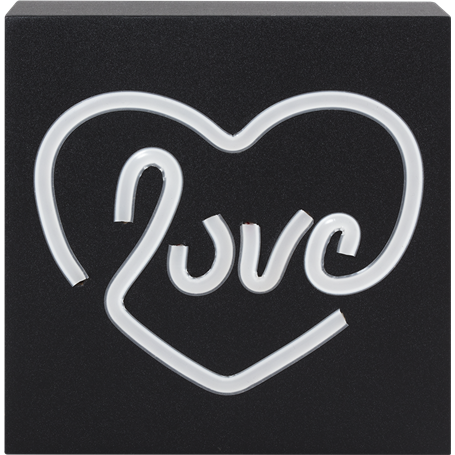Enceinte Bluetooth® Néon Lumineuse S Love Noir ColorLight