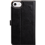 Etui Folio Wallet iPhone SE 2022/SE/8/7/6S/6 Noir - Fermeture avec lan