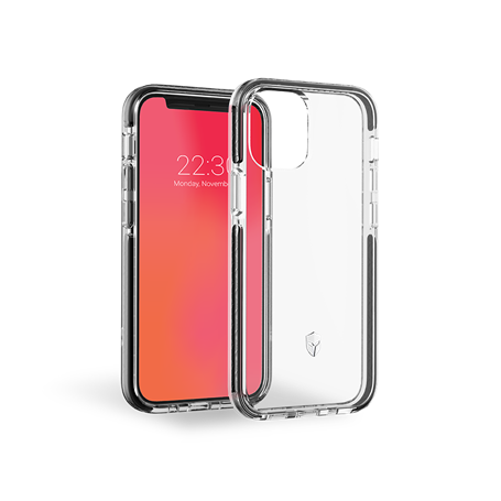Coque Renforcée iPhone 12 mini LIFE Contour Noir - Garantie à vie Forc