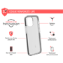 Coque Renforcée iPhone 12 mini LIFE Contour Noir - Garantie à vie Forc