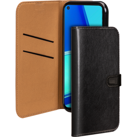 Etui Folio Wallet Oppo A72 Noir - Fermeture avec languette aimantée Bi
