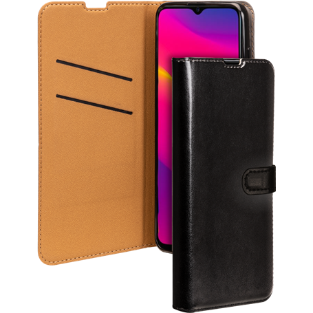 Etui Folio Wallet Oppo A15 Noir - Fermeture avec languette aimantée Bi