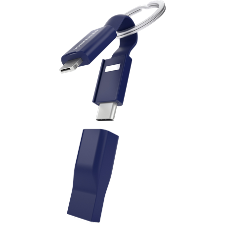 Câble porte-clés 5 en 1 High Five® Bleu Allroundo®