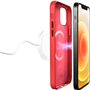 Coque Compatible MagSafe SKYMAG Rouge pour iPhone 12 / 12 Pro Puro