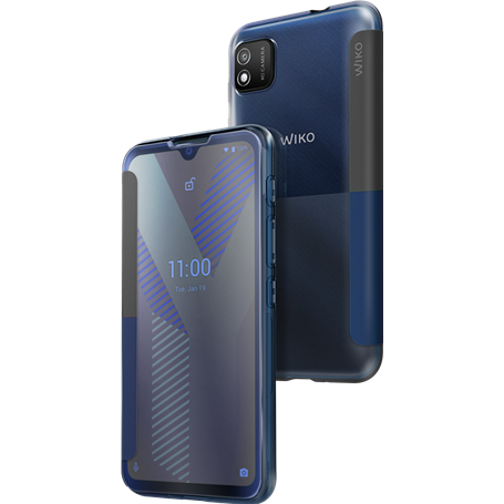 Folio Wiko Y62 / Y62 Plus Easy Night Blue power Wiko