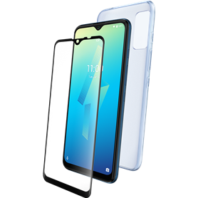 Pack Coque souple Transparente + Protège-écran en Verre trempé pour Po