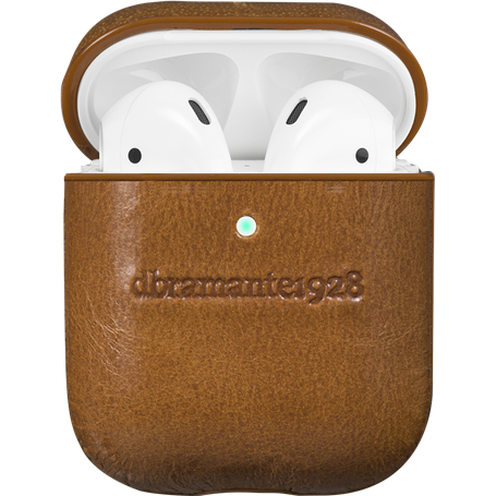 Coque Cuir AirPods Copenhagen Tan DBramante1928