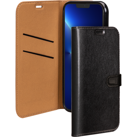Etui Folio Wallet iPhone 13 Pro Max Noir - Fermeture avec languette ai