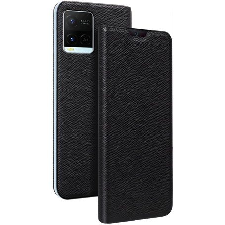 Etui Folio Vivo Y21/ Y21s / Y33s Noir - Porte-carte intégré Bigben