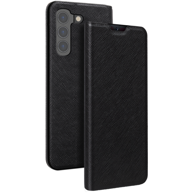 Etui Folio Samsung G S22 5G Noir - Porte-carte intégré Bigben