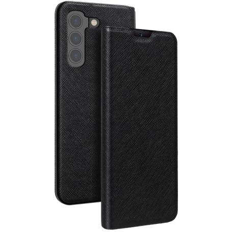 Etui Folio Samsung G S22 5G Noir - Porte-carte intégré Bigben