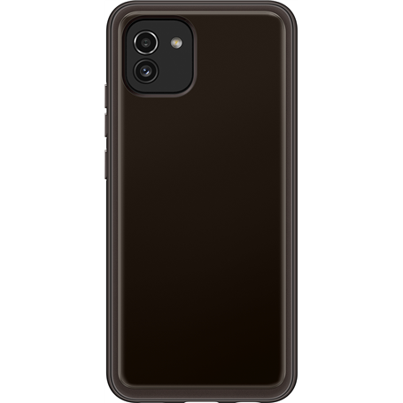Coque Samsung G A03 souple Ultra fine Transparente Noire Samsung