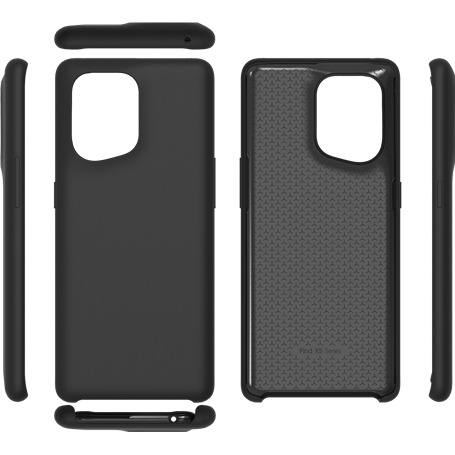 Coque Oppo Find X5 Silicone Noire Oppo