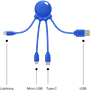 Câble 3 en 1 Octopus Ecoresponsable USB A/micro USB & USB C & Lightnin