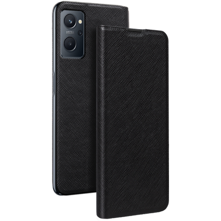 Etui Folio RealMe 9i Noir - Porte-carte intégré Bigben