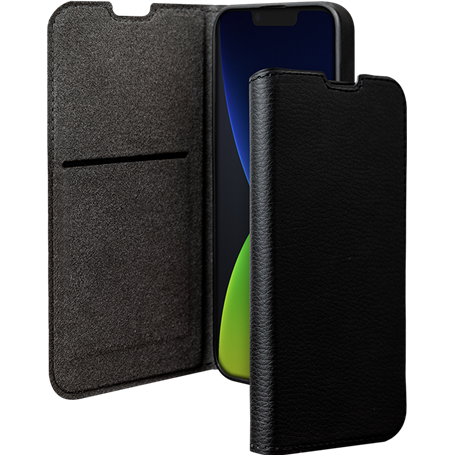 Etui Folio Wallet iPhone 14 Plus Support vidéo Noir - 65% Plastique re